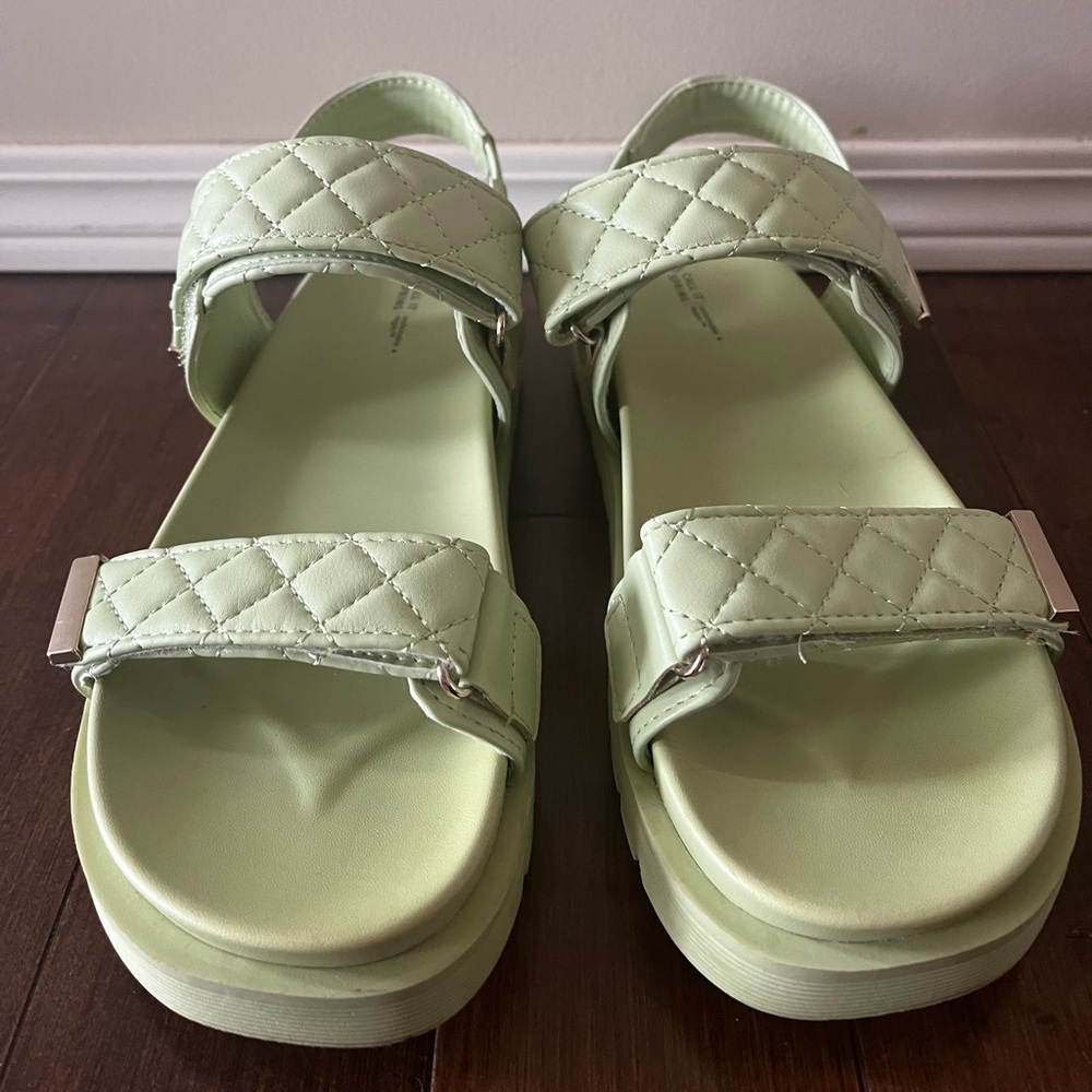 Lime Green Sandals